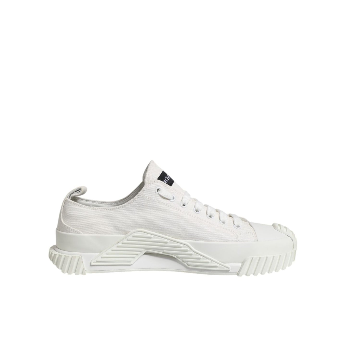 Dolce & Gabbana White Logo Graffiti Low Top Sneakers Shoes