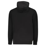 Back view of Tommy Hilfiger Black Cotton Men Sweater with hood.