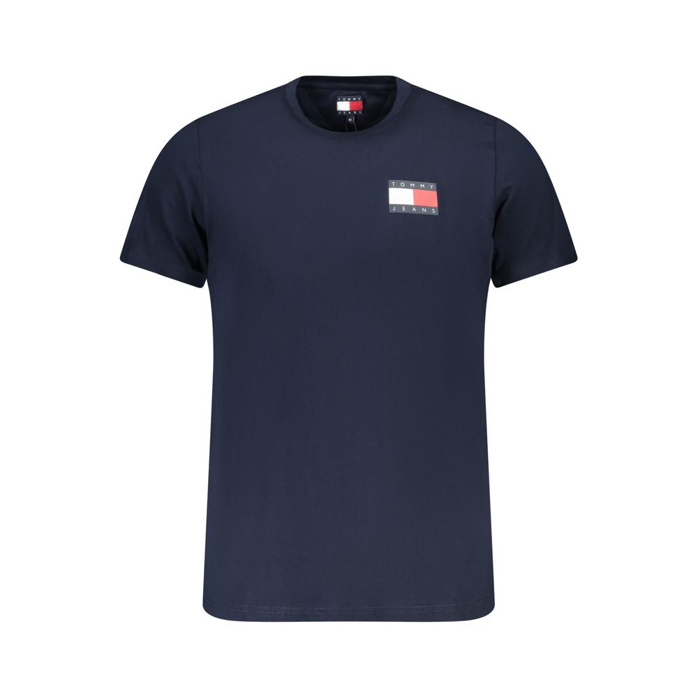 Tommy Hilfiger Blue Cotton Men T-Shirt TO-39479-S