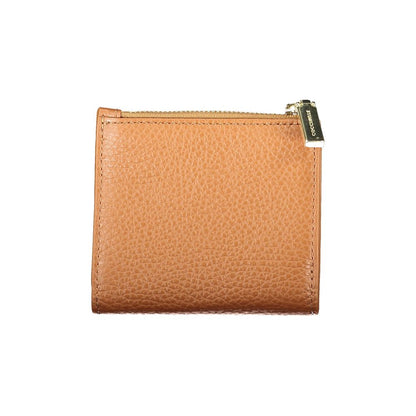 Coccinelle Brown Leather Women Wallet - sleek and sophisticated, perfect for modern elegance with ample space and secure coin purse.