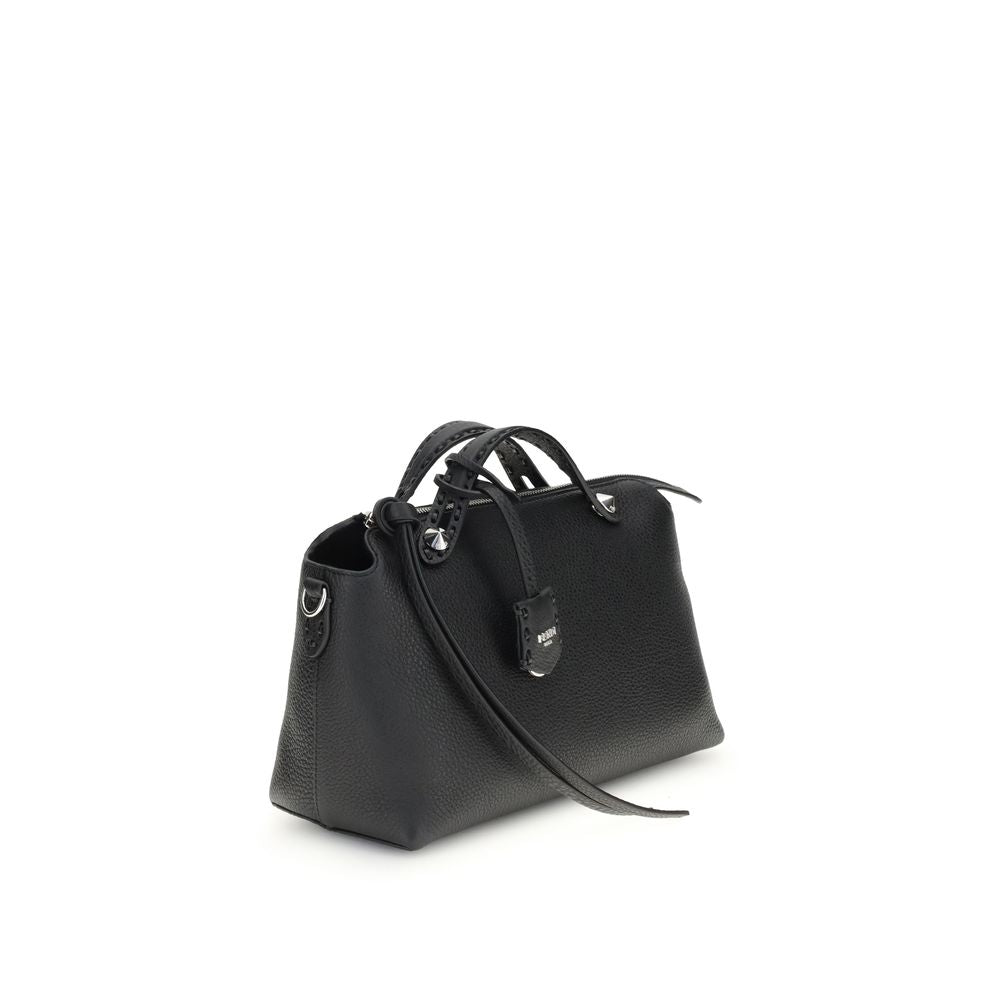 Fendi Black Calf Leather Bos Taurus Shoulder Bag