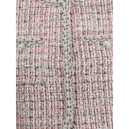 Self-Portrait Multicolor Wool Coat