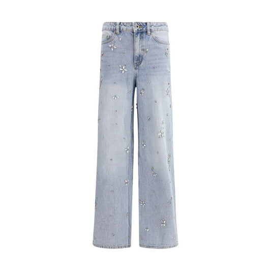 Self-Portrait Wide leg Jeans SE-AW25828PABLBLUE-W24