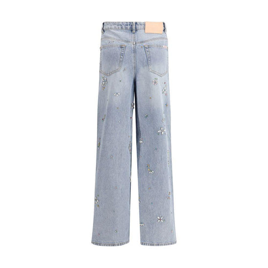 Self-Portrait Wide leg Jeans SE-AW25828PABLBLUE-W24