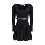 Self-Portrait Chenille knit Dress SE-AW25029SBBLACK-M