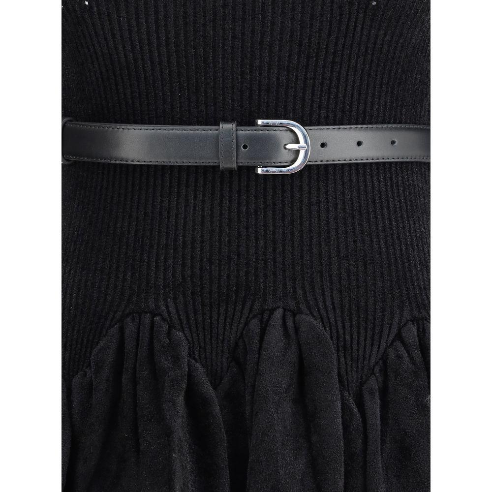Self-Portrait Chenille knit Dress SE-AW25029SBBLACK-M
