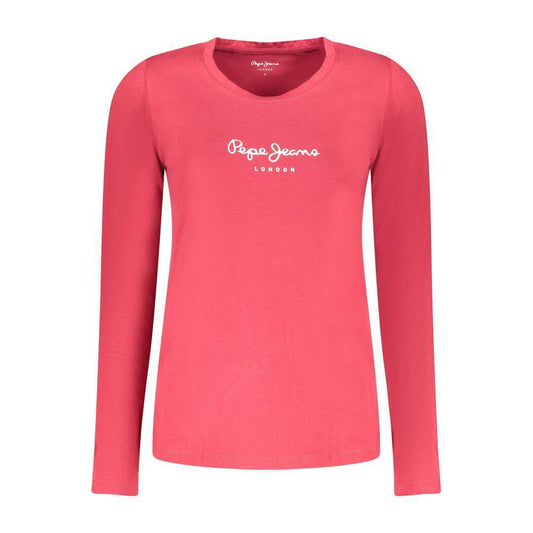 Pepe Jeans Red Cotton Women T-Shirt