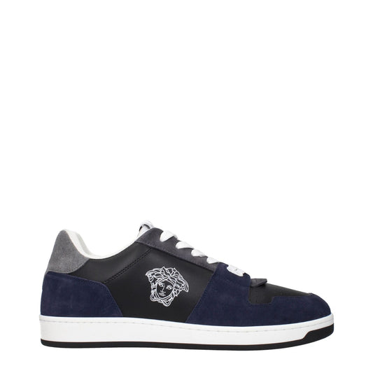 Versace Blue Leather Sneakers VE-15265229930761-EU46/US13