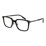 Ermenegildo Zegna Black Men Glasses Frame in acetate, full-rim, square style, 54-20-145 size, includes branded case