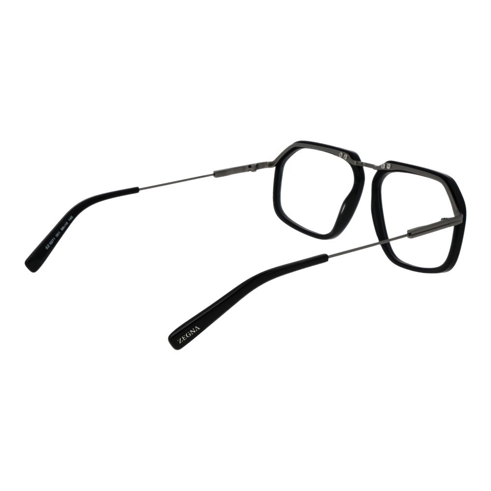 Ermenegildo Zegna Black Metal Glasses (Frames)