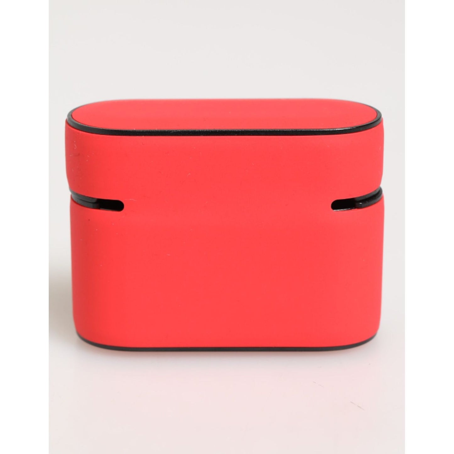 Dolce & Gabbana Red PVC DG Logo Embossed Men Flip Holder  Airpods Case