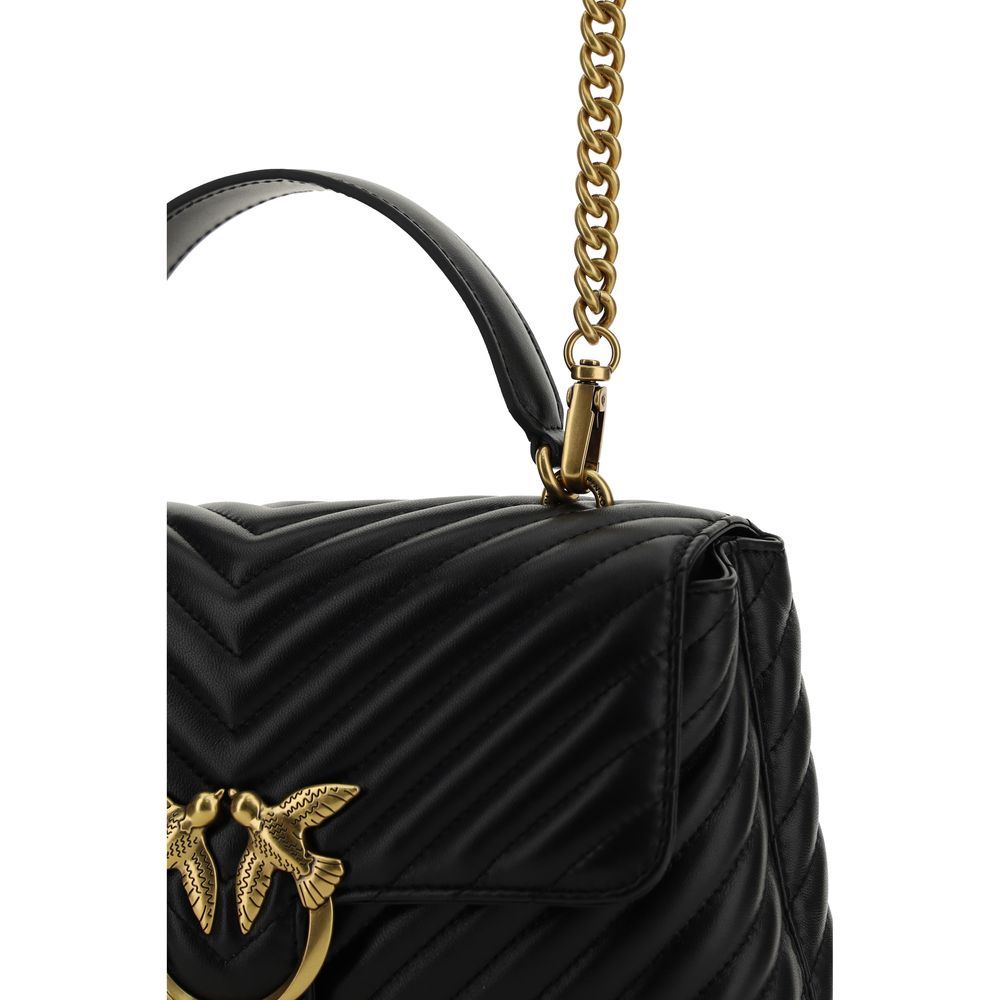 Front view with bag zipped and handles upright.