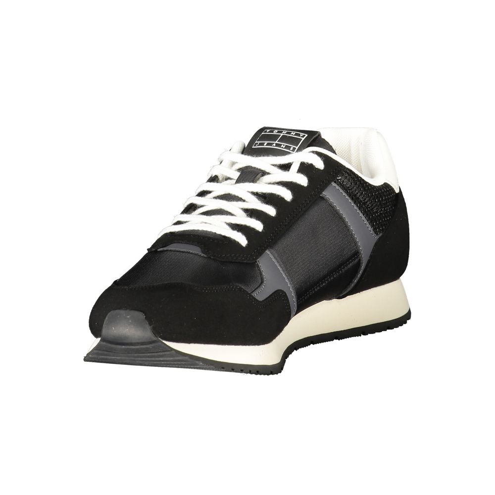 Tommy Hilfiger Black Polyester Men Sneaker