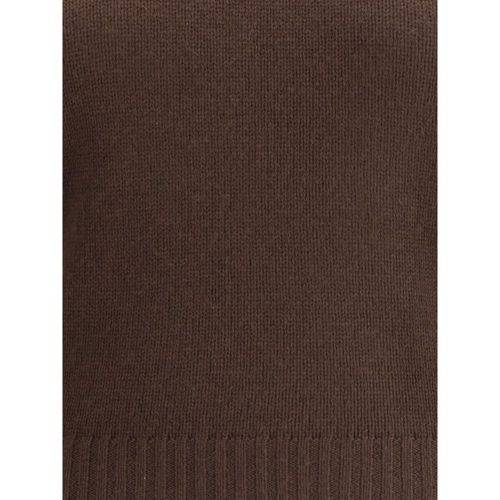 Allude Brown Cashmere Cashmere Sweater