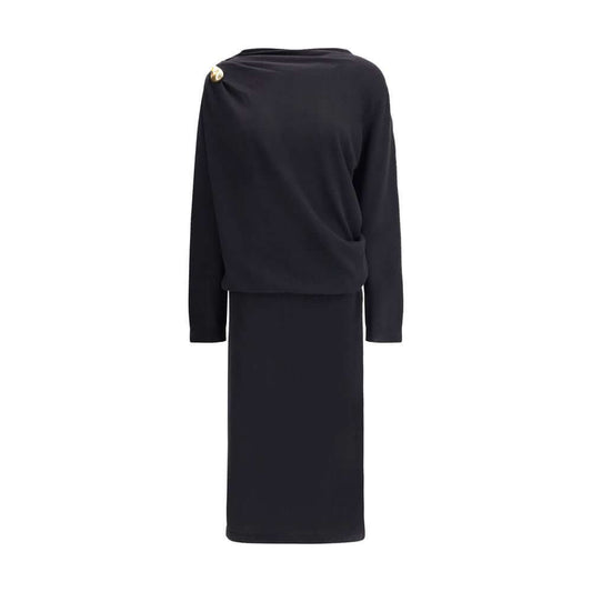 Fabiana Filippi Wool long Dress FA-ABD225F618N128825-IT44 | L