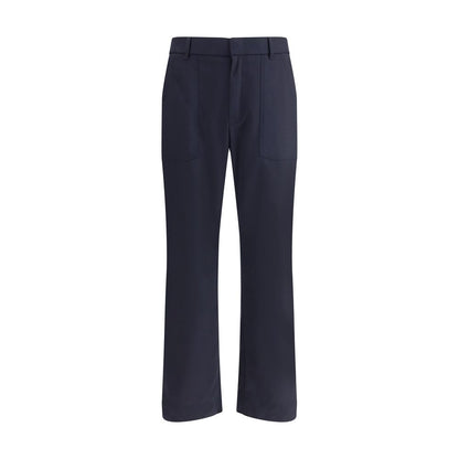 Brioni Blue Wool Casual Pants