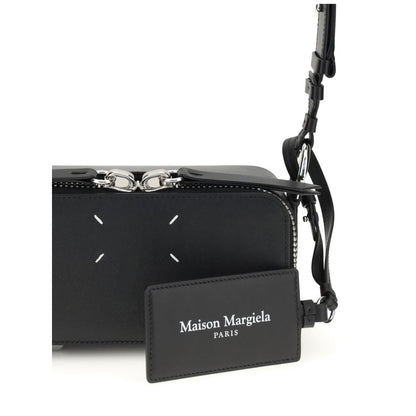 Margiela Black Calf Leather Bos Taurus Shoulder Bag