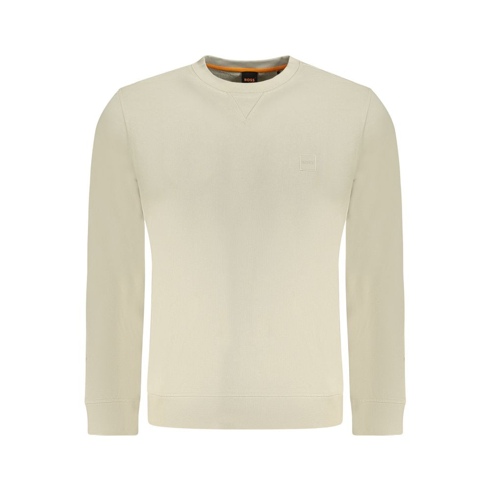 Hugo Boss Beige Cotton Men Sweater