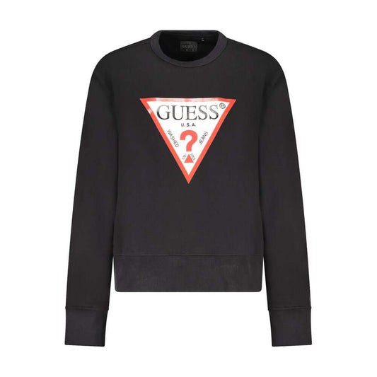Guess Jeans Black Cotton Women Sweater
