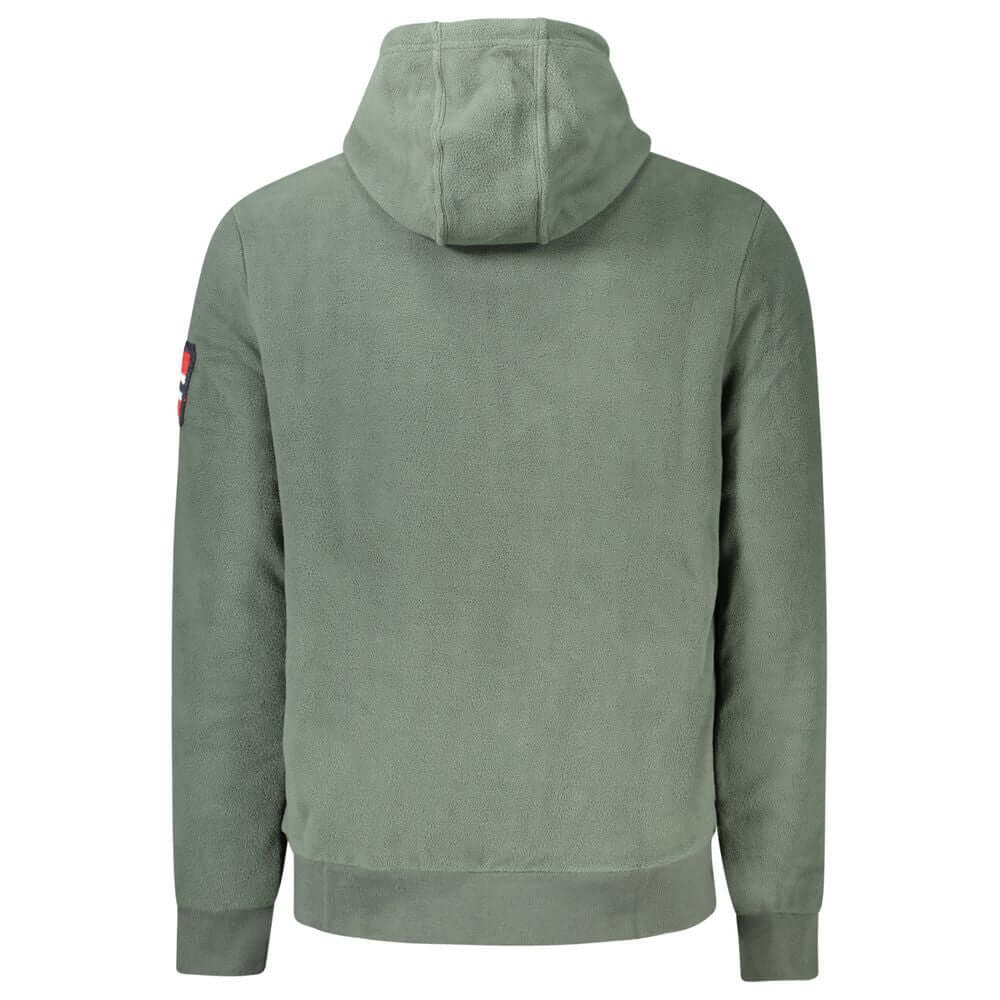 Norway 1963 Green Polyester Men's Hooded Sweater