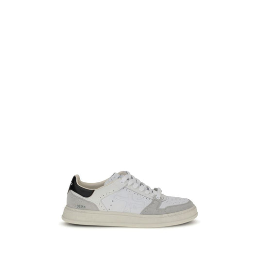 Premiata White Calf Leather Bos Taurus Low Top Sneakers