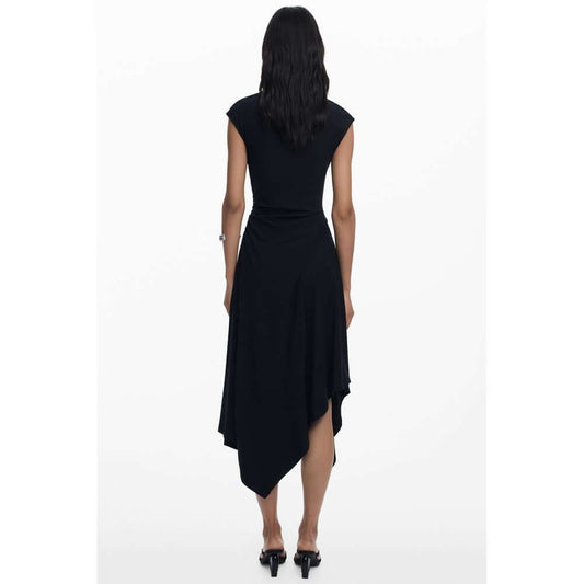 Desigual Black Cotton Women Dress DE-39746-XS