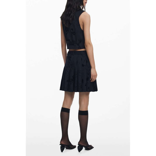 Desigual Black Polyester Women Skirt DE-39752-XS