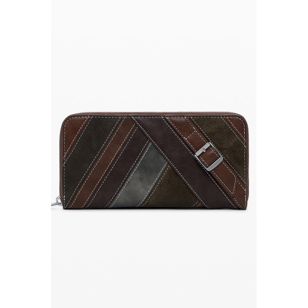 Front view with bag zipped and handles upright.