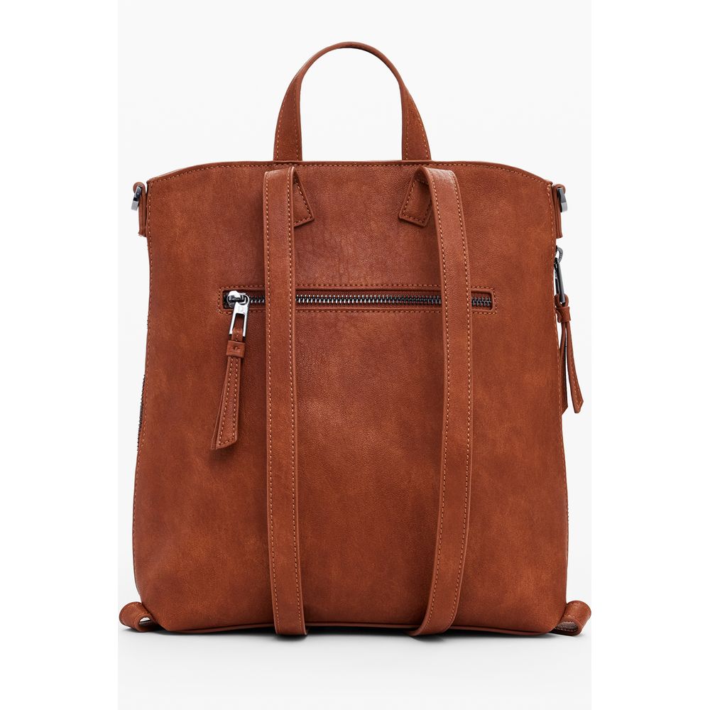 Front view with bag zipped and handles upright.