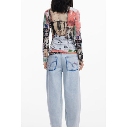 Desigual Pink Viscose Women Sweater