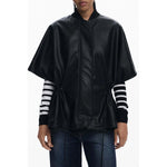 Desigual Black Polyethylene Women Poncho