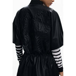 Desigual Black Polyethylene Women Poncho