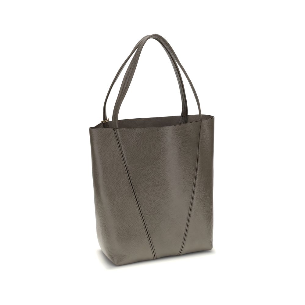 Chloé Gray Calf Leather Bos Taurus Shoulder Bag