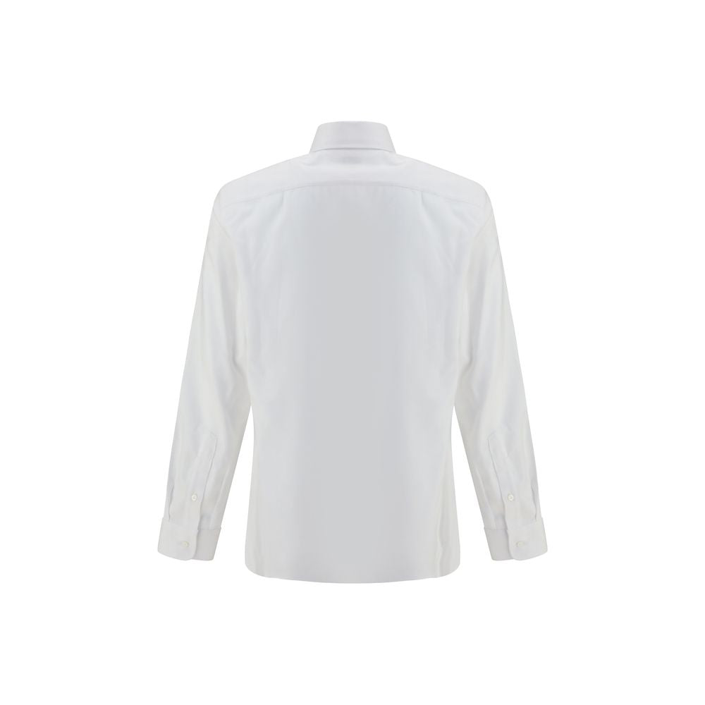 Brunello Cucinelli White Cotton Dress Shirt