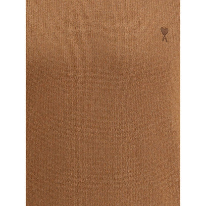 Ami Paris Brown Wool Sweatshirt