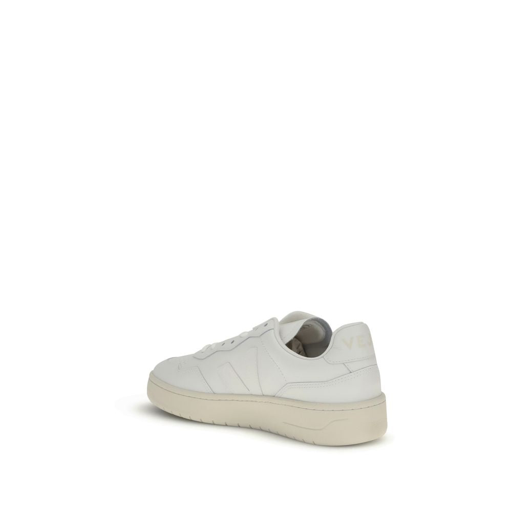 Veja White Leather Low Top Sneakers