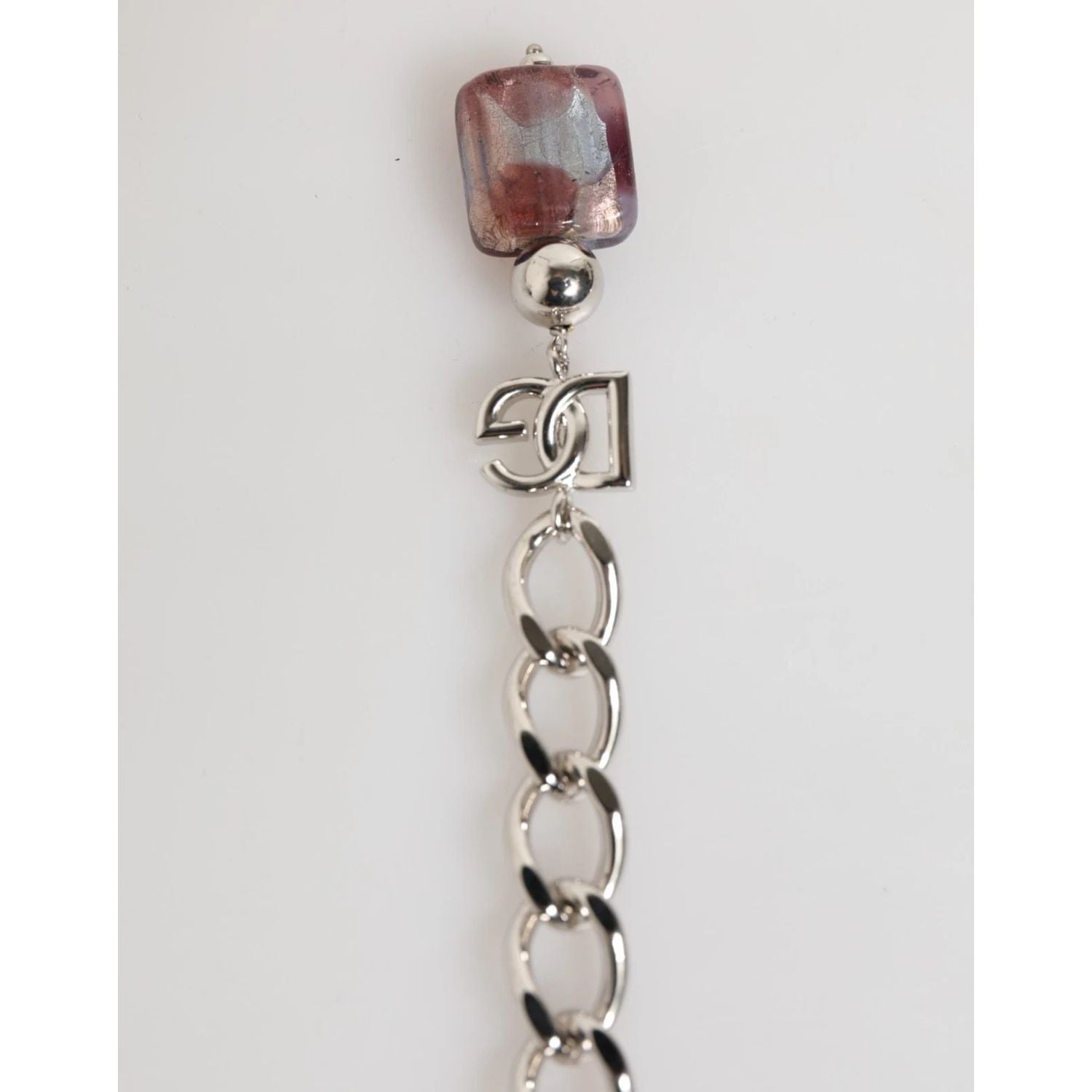 Dolce & Gabbana Multicolor Murano Glass Beads Brass Zamak Necklace