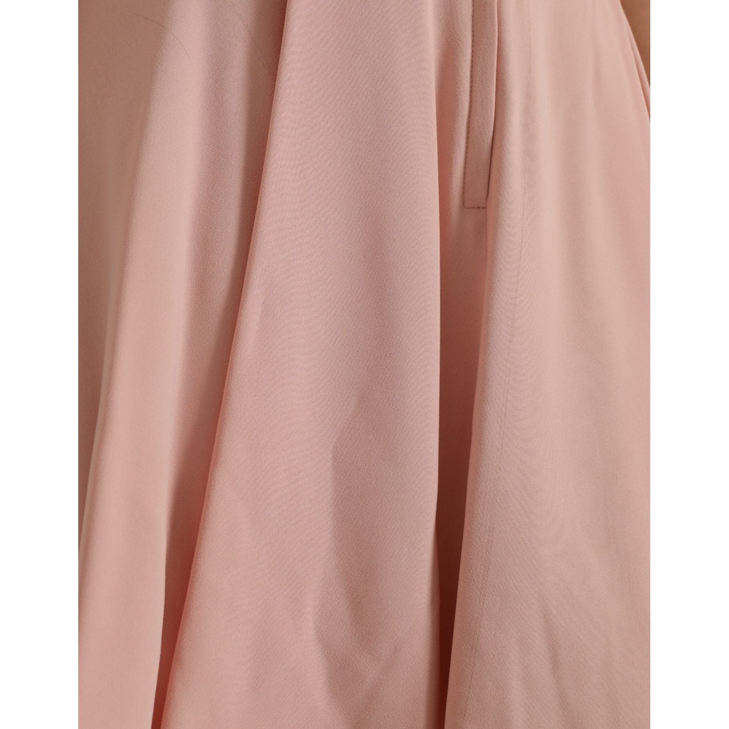 Dolce & Gabbana Light Powder Rose Viscose Pleated Skirt