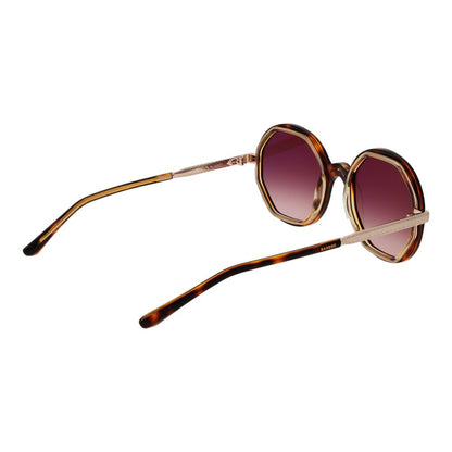 Sandro Brown Acetate Sunglasses with gradient lenses, full-rim frame, and 100% UVA & UVB protection; perfect for women.