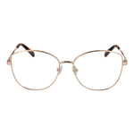 Emilio Pucci Rose Gold Women Glasses Frame, full-rim metal with demo lenses, butterfly style.