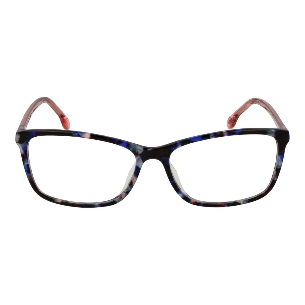 Lozza Multicolor Women Glasses Frame in cellulose acetate, full-rim, square style, size 53-15-135, demo lenses, no spring hinge.