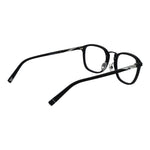 Fila Black Unisex Glasses Frame, full-rim black plastic with square style, demo lenses, size 51-21-140, featuring branded case.