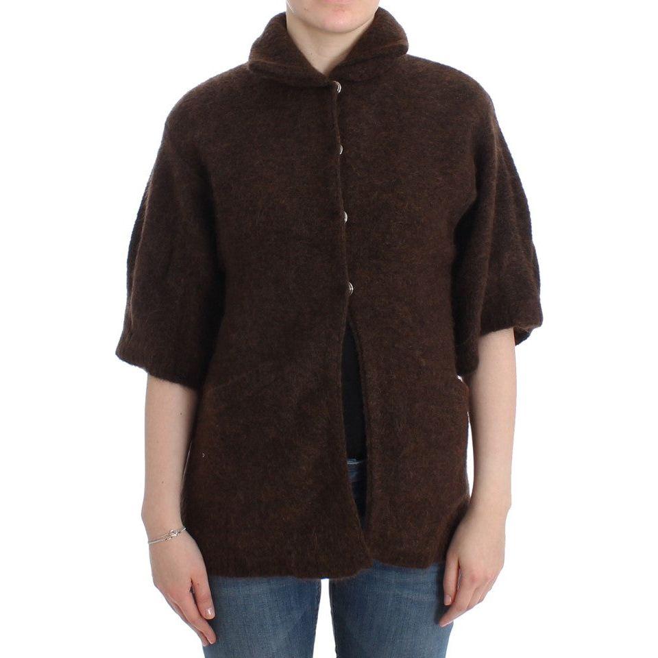 Cavalli Brown mohair knitted cardigan SIG11843-2