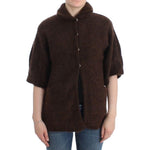 Cavalli Brown mohair knitted cardigan SIG11843-2