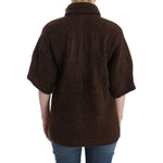 Cavalli Brown mohair knitted cardigan SIG11843-2