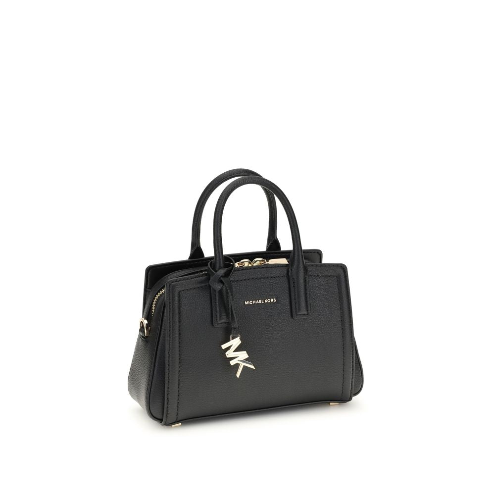 Michael Kors Black Calf Leather Bos Taurus Shoulder Bag
