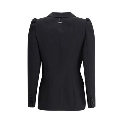 Alexander McQueen Black Wool Coat