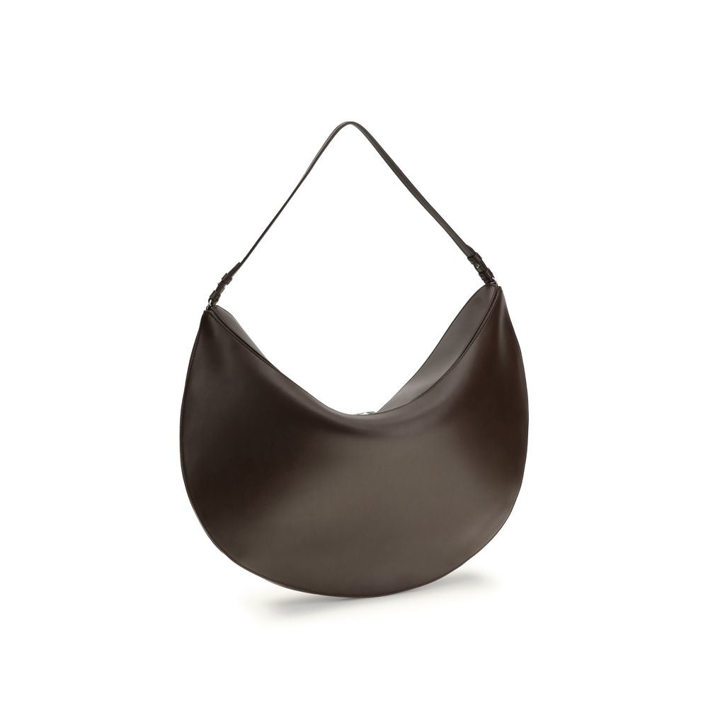 Jacquemus Brown Calf Leather Bos Taurus Shoulder Bag with elegant design and slim strap, AW25 collection.