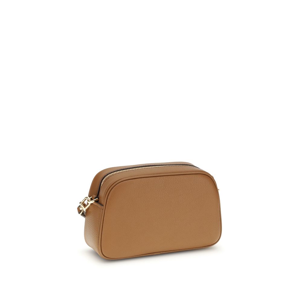 Michael Kors Brown Calf Leather Bos Taurus Shoulder Bag