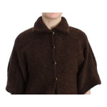 Cavalli Brown mohair knitted cardigan SIG11843-2